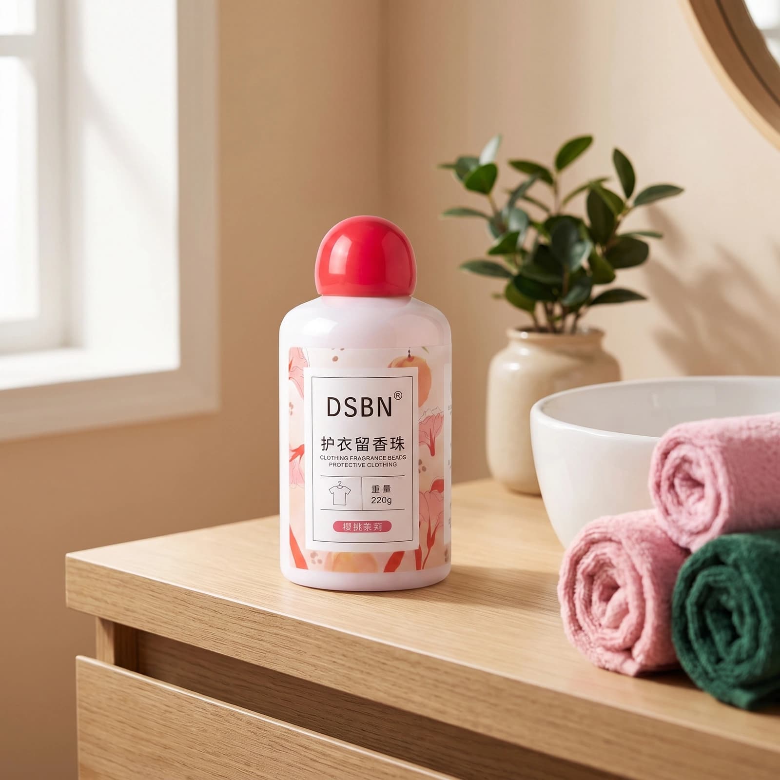 Clothing Fragrance Beads 220g - Cherry Jasmine Scent - Bathroom Essentials
